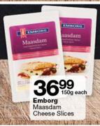 Emborg Maasdam Cheese Slices 150g-Each