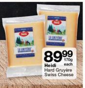 Heidi Hard Gruyere Swiss Cheese 170g-Each