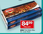 BRM Pork Belly Ribs St. Louis Style 700g-Each