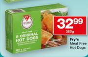 Fry's Meat Free Hot Dogs-360g