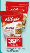 kellogg's oorspronklike/Vrugte-Granola-750g elk