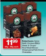 Robertsons Spice Refill 64g-89g-Each