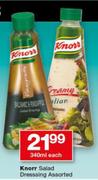 Knoor Salad Dressing 340ml-Each