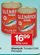 Glenryck Tomato/Chilli Pilchards 400g-Each