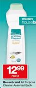 Housebrand All Purpose Cleaner Assorted-750ml Each