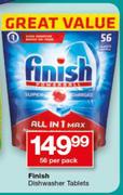 Finish Dishwasher Tablets-56 Per Pack