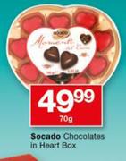 Socado Chocolates In Heart Box-70g