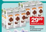 Ceres vrugtesapmengsel verskeidenheid-6 x 200ml Per Pack