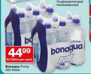 Bonaqua Pump Still Water-6 x 750ml Per Pack