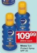 Nivea Sun Protect Spray SPF 30-200ml Each