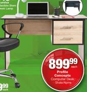 Profile Concepts Computer Desk Shale/Alpine-Each