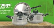 Berry Stainless Steel 5 Piece Cookware Set-Per Set