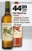 The Wolftrap Rose / Viognier Chenin Blanc Grenache Or Syrah Mourvedre Viognier-750ml Each