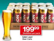 Lion Lager Beer Cans-24x500ml Per Pack