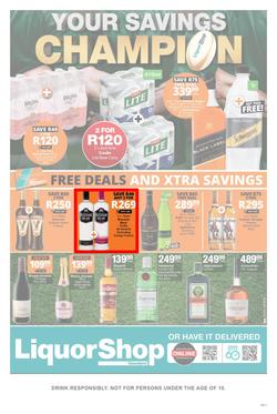 Checkers Liquor Gauteng, Brits, Klerksdorp, Limpopo, Mpumalanga, Free State, North West, Potchefstroom & Rustenburg : Your Savings Champion (25 July - 9 August 2022), page 1