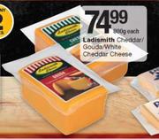 Ladismith Cheddar/Gouda/White Cheddar Cheese-800g Each
