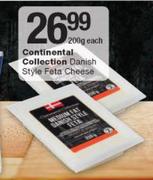 Continental Collection Danish Styla Feta Cheese-200g Each