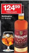 Wellington VO Brandy-750ml Each 