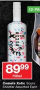 Comets Xotic Sours Shooter Assorted-750ml Each