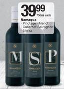 Namaqua Pinotage/Merlot/Cabernet Sauvignon/Shiraz-750ml Each