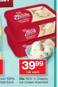 1Ola Rich n Creamy Ice Cream Assorted-1.8Ltr Each