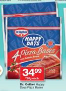 Dr.Oetker Happy Days Pizza Bases-750g Each