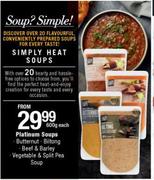 Platinum Soups-600g Each
