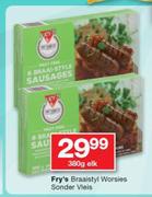 Fry's braaistyl worsies sonder vleis-380g Elk