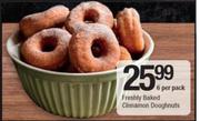 Freshly Baked Cinnamon Doughnuts-6 Per Pack