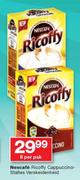 Nescafe Ricoffy Cappuccino Stafies verskeideneid-8 Per Pack