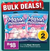 Magic Moments Pink & White Marshmallows-2 x 120g