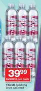 Thirsti Sparkling Drink Assorted-6 x 500ml Per Pack