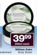 Williams Dabs Body Butter-250ml Each