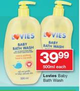 Lovies Baby Bath Wash-500ml Each