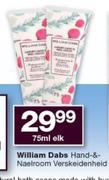 Williams Dabs Hand & naelroom verskeidenheid-75ml Elk