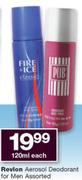 Revlon Aerosol Deodorant For Men Assorted-120ml Each