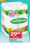 Twinsaver kombuishanddoeke-4 per pak