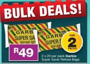 Garbie Super Saver Refuse Bags-2 x 20 Per Pack