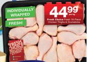 Fresh Choice Fresh 16-Piece Chicken Thighs & Drumsticks-Per Kg