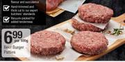 Beef Burger Patties-Per 100g