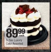 3 Tier Luxury Cake-Each 