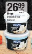 Meze Danish Feta Cheese-150g Each 