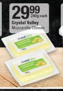 Crystal Valley Mozzarella Cheese-240g Each 