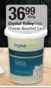 Crystal Valley Feta Cheese-400g Each 