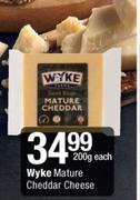 Wyke Mature Cheddar Cheese-200g Each 