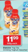 Danone Yogi Sip Drinking Yoghurt Assorted-500g Each