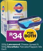 200g Lancewood Cheese Spread & 500g Snowflake Pancake/Flapjack Mix-For Both 
