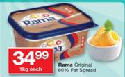 Rama Original 60% Fat Spread-1Kg Each