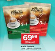 Cafe Enrista 3 In 1 Coffee Assorted-400g Each