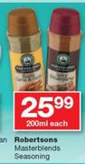 Roberrtsons Masterblends Seasoning-200ml Each